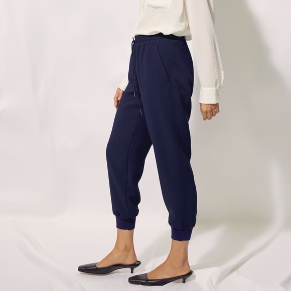 Wilfred Buffon Crepe Jogger Pants - Camel - Size Small - Picture 4 of 14